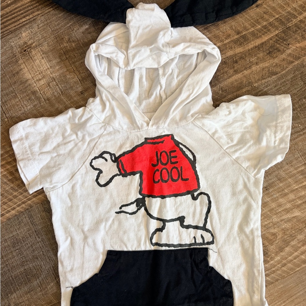 Peanuts White and Red Snoopy Kids Hoodie